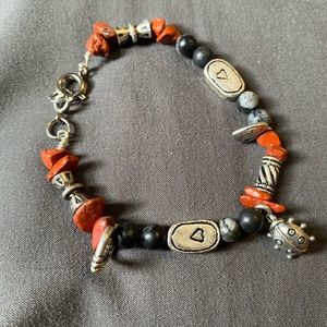 Crystal charm bracelet or anklet.